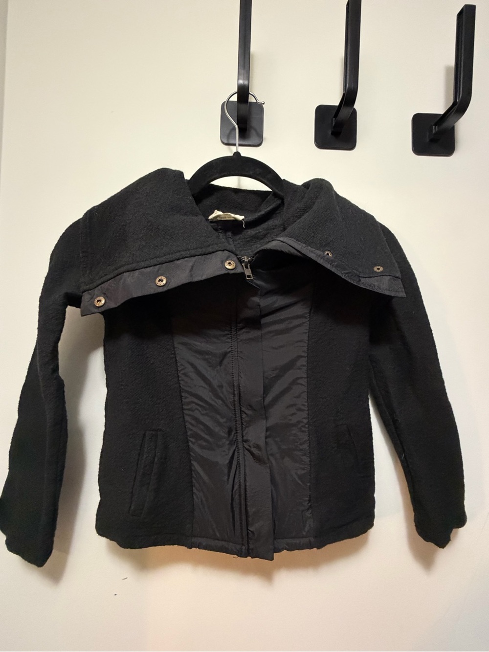 Mia Joy Joyfolie Gwyneth Moto Jacket Black Girls Size 8